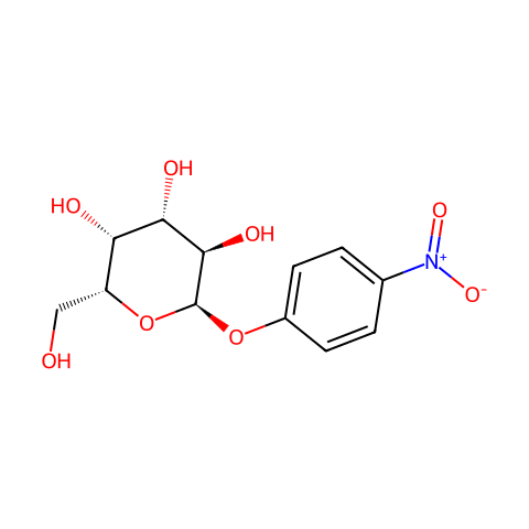 对硝基苯基-α-D-吡喃半乳糖苷结构图
