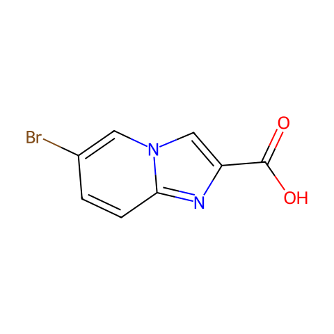 6-溴咪唑并[1,2-a]吡啶-2-羧酸结构图