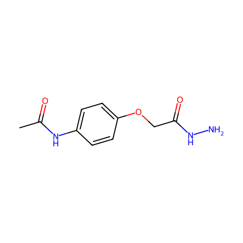 N-(4-(2-Hydrazinyl-2-oxoethoxy)phenyl)acetamide结构图