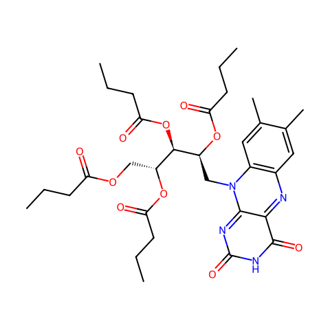 Vitamin B2 Tetrabutyrate结构图