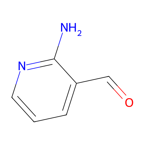 2-氨基-3-吡啶甲醛结构图