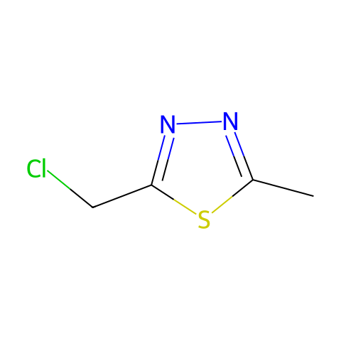 1,3,4-Thiadiazole, 2-(chloromethyl)-5-methyl-结构图