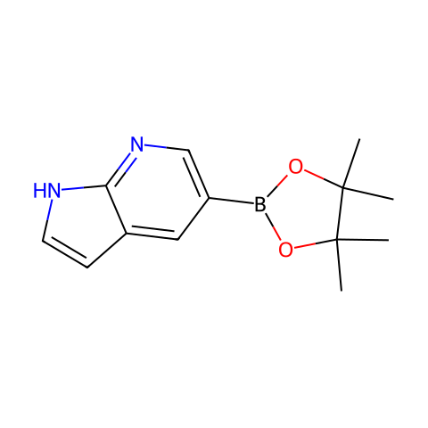 7-氮杂吲哚-5-硼酸频哪醇酯结构图