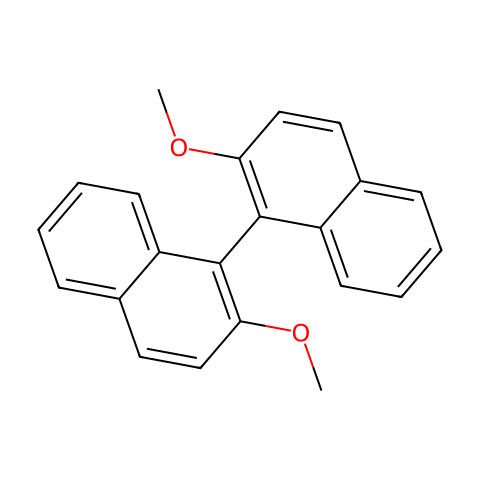 (S)-2,2'-二甲氧基-1,1'-联萘结构图