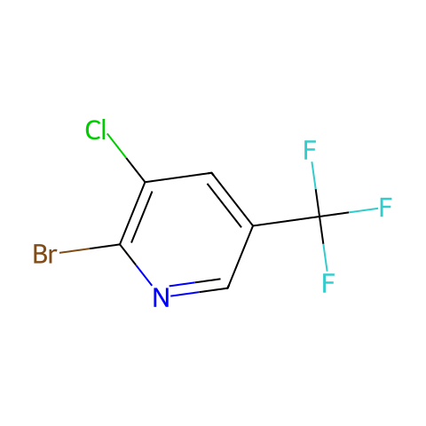 2-溴-3-氯-5-(三氟甲基)吡啶结构图