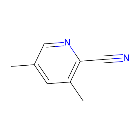 2-Cyano-3,5-Dimethylpyridine结构图