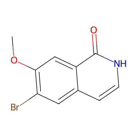 6-bromo-7-methoxy-2H-isoquinolin-1-one结构图