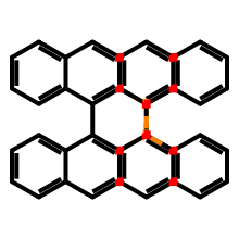 (R)-(+)-2,2'-双(二苯膦基)-1,1'-联萘结构图