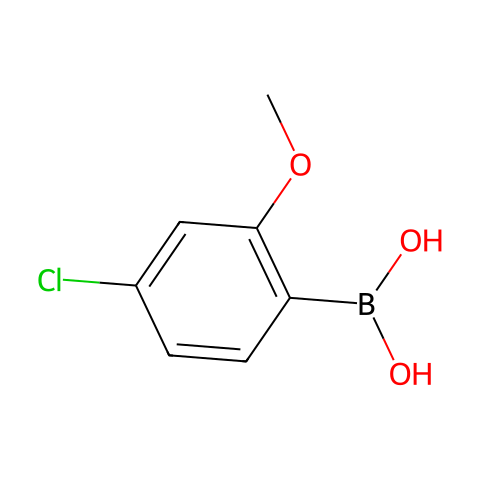 4-氯-2-甲氧基苯硼酸结构图