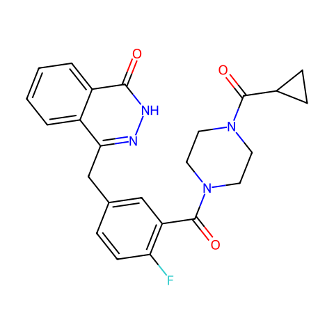 Olaparib (AZD2281, Ku-0059436)结构图