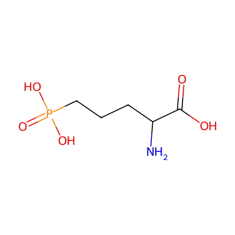 (+/-)-Amino-5-Phosphono-Pentanoic Acid结构图