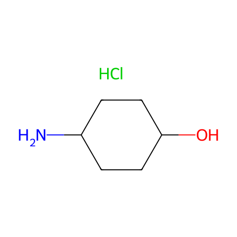 4-氨基环己醇盐酸盐 (异构体混合物)结构图