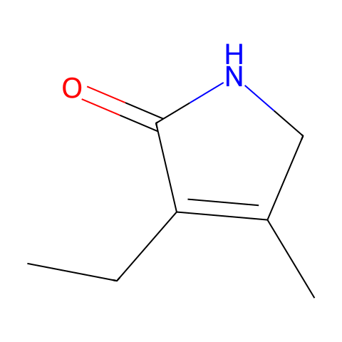 3-乙基-4-甲基-3-吡咯啉-2-酮结构图