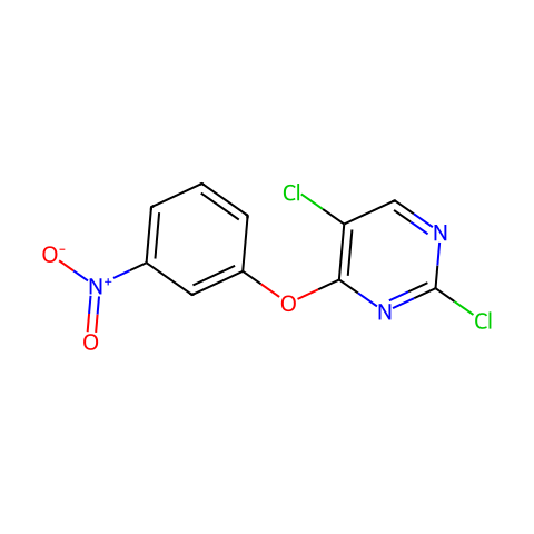 2,5-dichloro-4-(3-nitrophenoxy)pyriMidine结构图