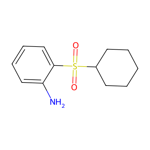 Aniline, o-(cyclohexylsulfonyl)-结构图