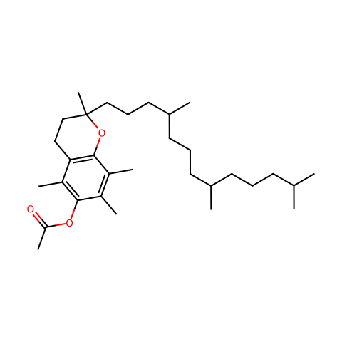 DL-α-生育酚醋酸酯结构图