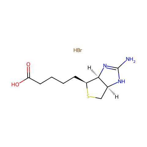 2-亚氨基生物素氢溴酸盐结构图