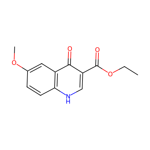 Ethyl 4-Hydroxy-6-Methoxyquinoline-3-Carboxylate结构图