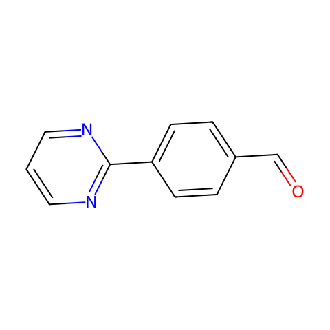 4-(PYRIMIDIN-2-YL)BENZALDEHYDE结构图