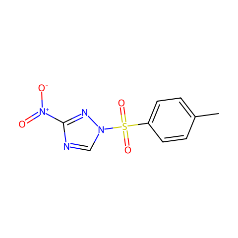 1-对甲苯磺酰基-3-硝基-1,2,4-三唑结构图