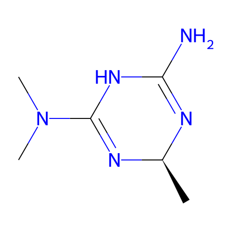 1,3,5-Triazine-2,4-diamine,1,6-dihydro-N,N,6-trimethyl-,(+)-(9CI)结构图