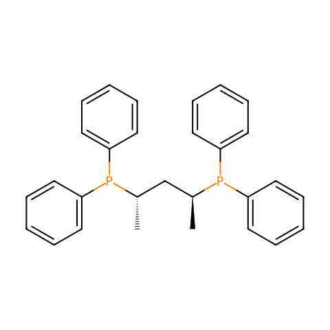 (2S,4S)-(-)-2,4-双(二苯基磷)戊烷结构图