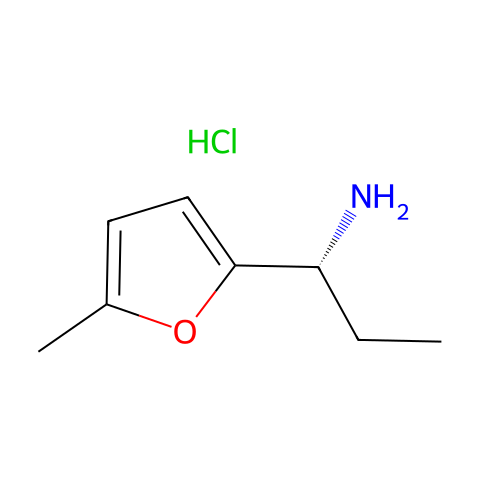 (R)-1-(5-Methylfuran-2-yl)propan-1-aMine (Hydrochloride)结构图