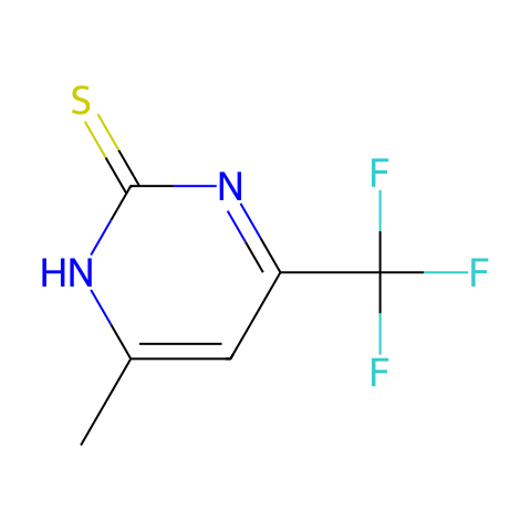 4-甲基-6-(三氟甲基)嘧啶-2-硫醇结构图