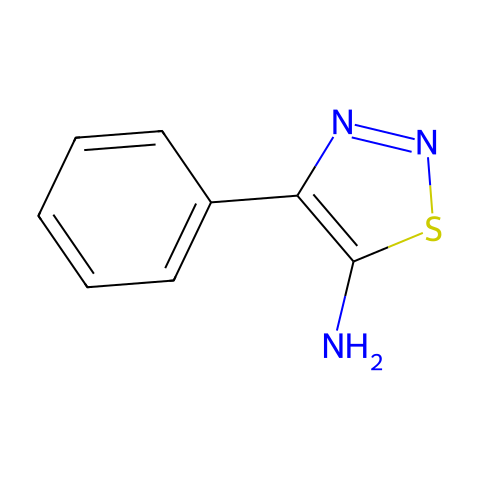 4-PHENYL-1,2,3-THIADIAZOL-5-AMINE结构图