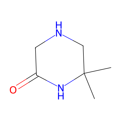 6,6-dimethylpiperazin-2-one结构图