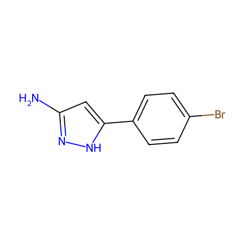 5-(4-Bromophenyl)-2H-Pyrazol-3-Ylamine结构图