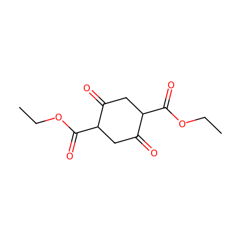 1,4-环己二酮-2,5-二羧酸二乙酯结构图