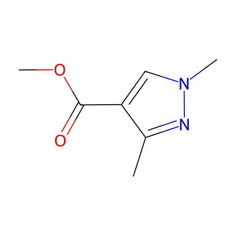 methyl 1,3-dimethyl-1H-pyrazole-4-carboxylate结构图
