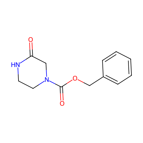 4-Cbz-2-哌嗪酮结构图