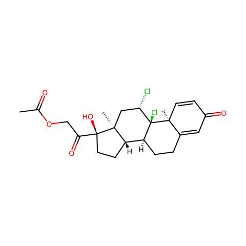 Dichlorisone acetate结构图