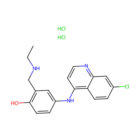 N-Desethyl Amodiaquine Dihydrochloride结构图