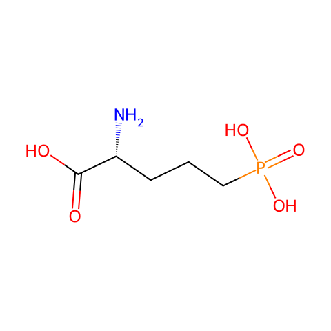 (R)-2-氨基-5-膦酰戊酸结构图