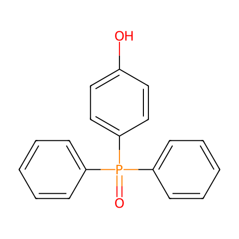 对羟基苯基二苯基氧化膦结构图