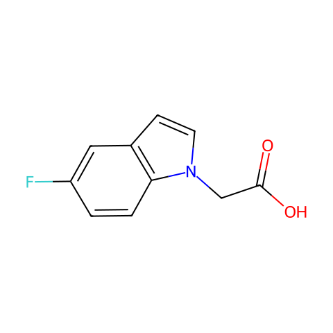 (5-FLUOROINDOL-1-YL)ACETIC ACID结构图