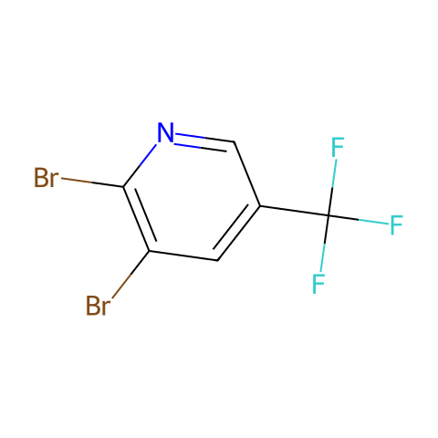 2,3-二溴-5-(三氟甲基)吡啶结构图
