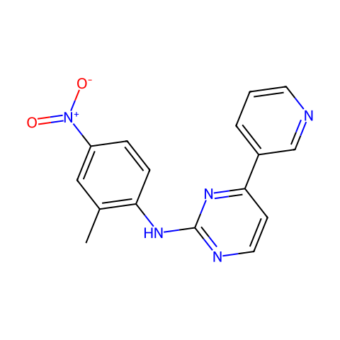 N-(2-Methyl-4-nitrophenyl)-4-(3-pyridinyl)-2-pyrimidinamine结构图