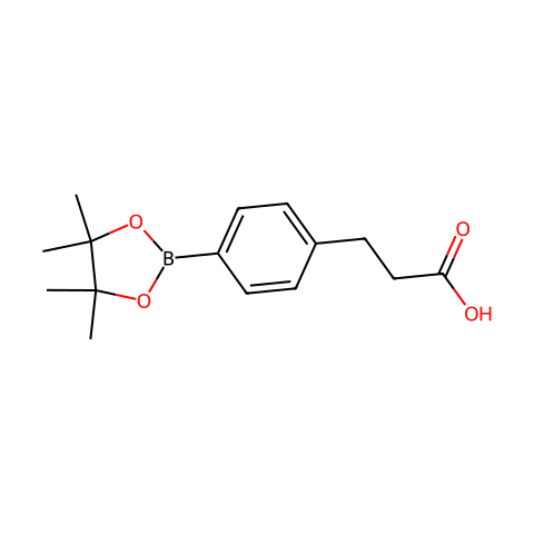 4-(2-CARBOXYETHYL)PHENYLBORONIC ACID, PINACOL ESTER结构图