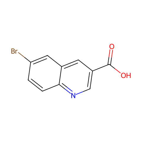 6-溴喹啉-3-羧酸结构图