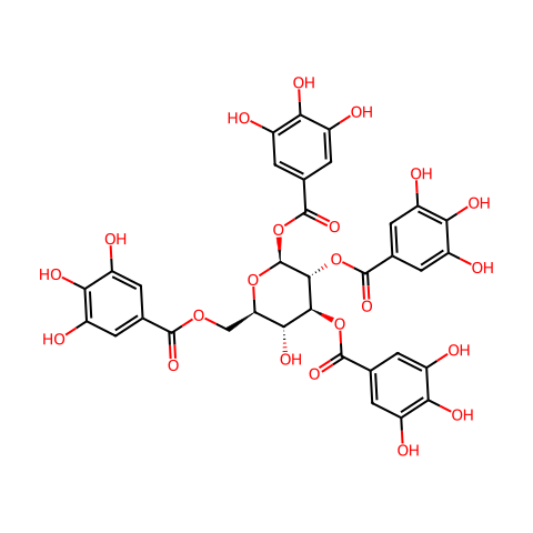 1,2,3,6-tetragalloylglucose结构图