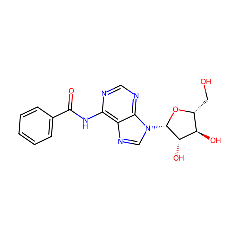 N6-Benzoylarabinoadenosine结构图