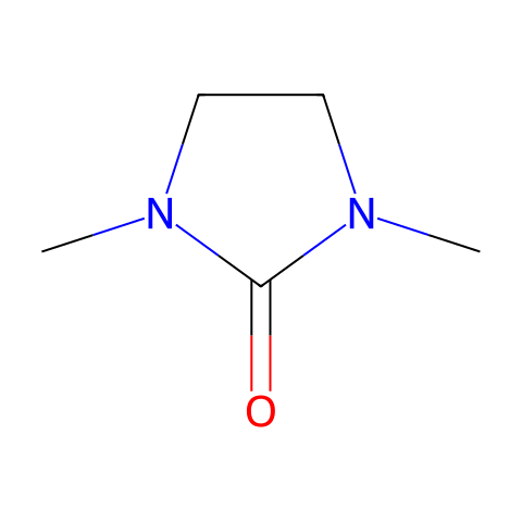 1,3-二甲基-2-咪唑啉酮（DMI）结构图