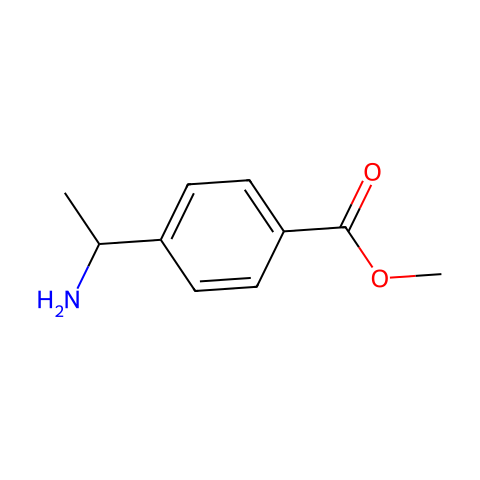4-(1-AMINO-ETHYL)-BENZOIC ACID METHYL ESTER结构图