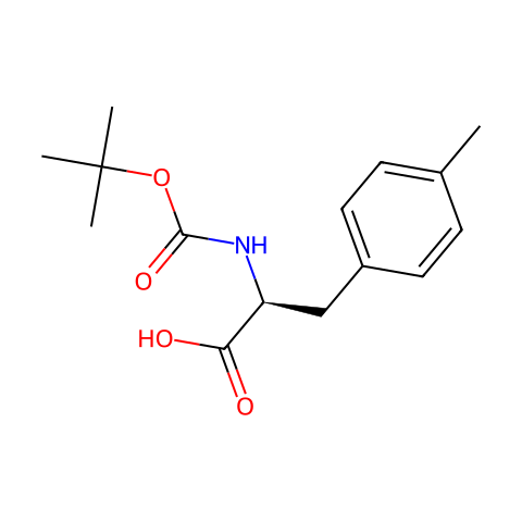 BOC-L-4-甲基苯丙氨酸结构图
