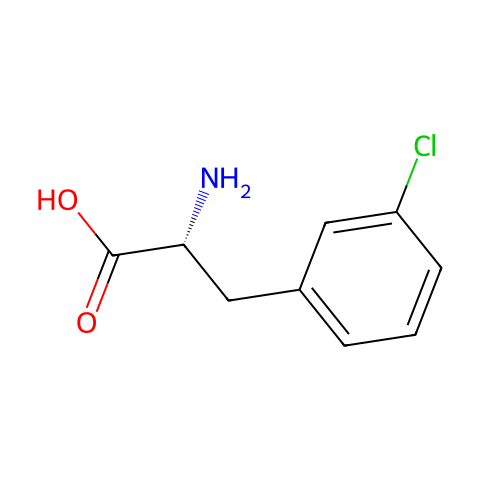 3-氯-D-苯丙氨酸结构图