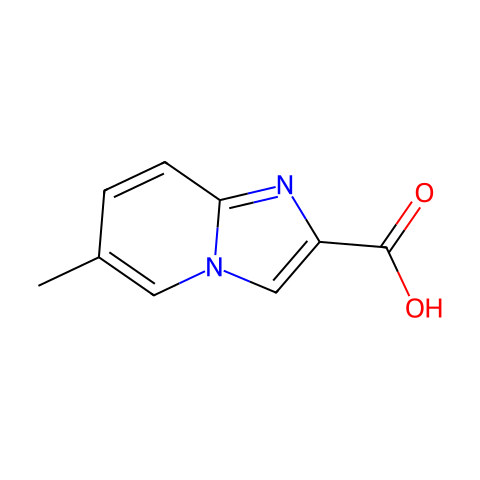 6-甲基咪唑并[1,2-a]吡啶-2-羧酸结构图